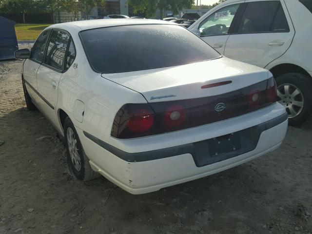 2G1WF52E919270567 - 2001 CHEVROLET IMPALA 白色 照片 3
