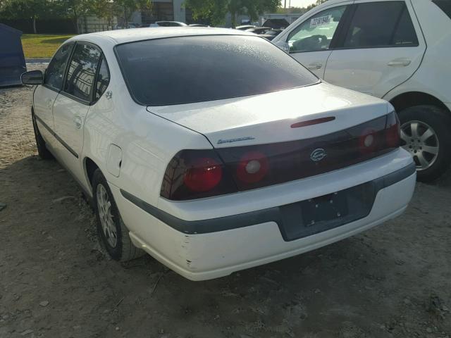 2G1WF52E919270567 - 2001 CHEVROLET IMPALA WHITE photo 3