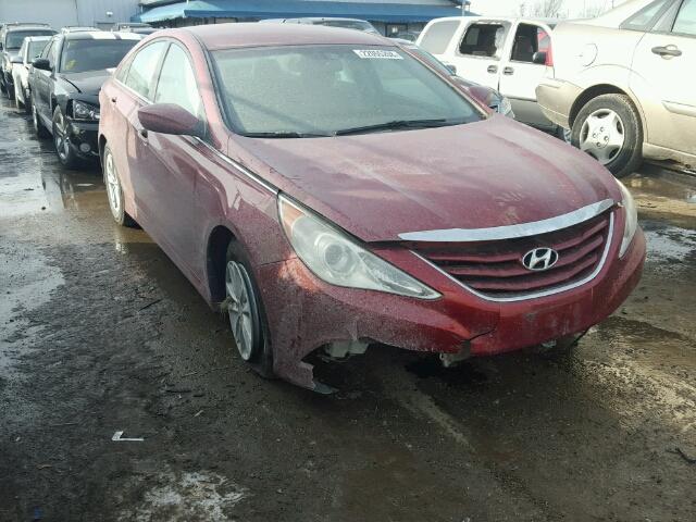 5NPEB4AC6EH835854 - 2014 HYUNDAI SONATA GLS MAROON photo 1