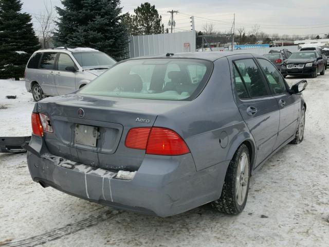 YS3EH49G573512702 - 2007 SAAB 9-5 AERO GRAY photo 4