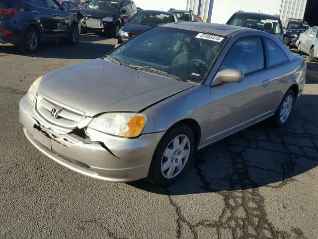 1HGEM22942L023933 - 2002 HONDA CIVIC EX TAN photo 2