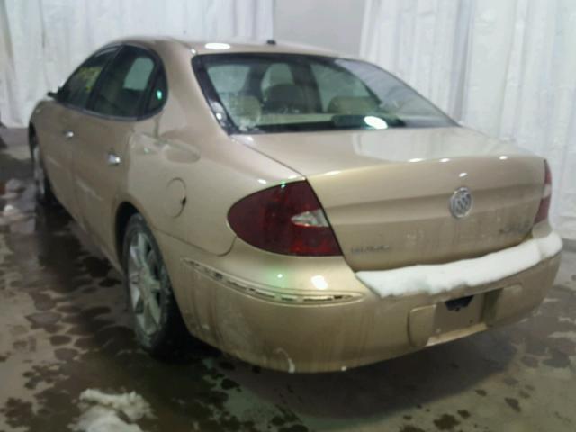 2G4WE567951261065 - 2005 BUICK LACROSSE C TAN photo 3