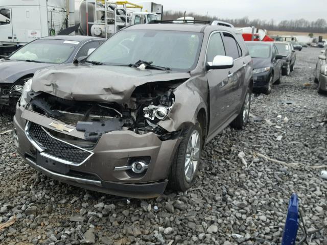 2CNFLFEY8A6407281 - 2010 CHEVROLET EQUINOX LT BEIGE photo 2