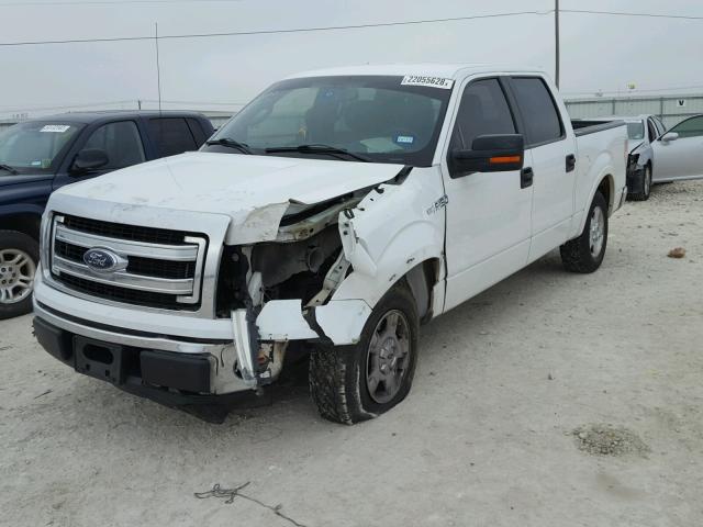 1FTEW1CM1EKE26039 - 2014 FORD F150 SUPER WHITE photo 2