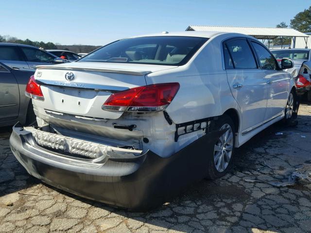 4T1BK3DB6BU431921 - 2011 TOYOTA AVALON BAS 白色 照片 4