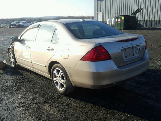 1HGCM56896A172401 - 2006 HONDA ACCORD EX TAN photo 3