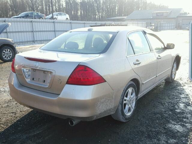 1HGCM56896A172401 - 2006 HONDA ACCORD EX TAN photo 4