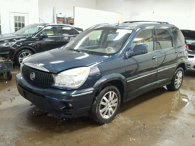 3G5DB03744S597888 - 2004 BUICK RENDEZVOUS BLUE photo 2