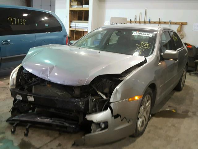 3FAHP08Z08R236375 - 2008 FORD FUSION SEL SILVER photo 2