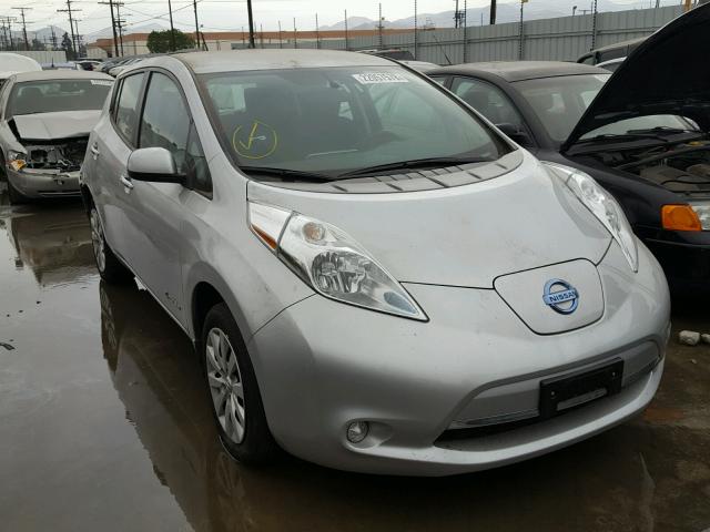 1N4AZ0CP1FC334425 - 2015 NISSAN LEAF S SILVER photo 1