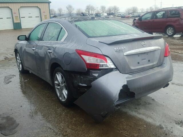 1N4AA51E19C818704 - 2009 NISSAN MAXIMA S GRAY photo 3