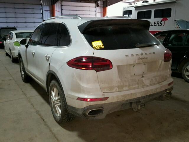 WP1AA2A27GLA02588 - 2016 PORSCHE CAYENNE WHITE photo 3