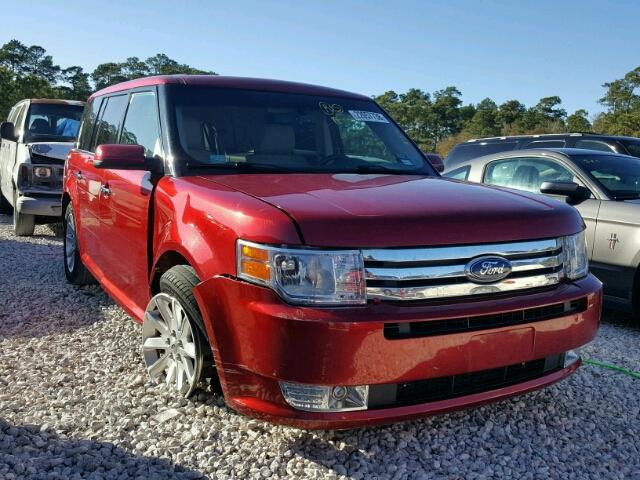 2FMGK5CC1ABA58156 - 2010 FORD FLEX SEL RED photo 1