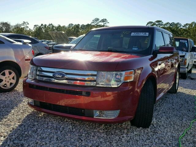2FMGK5CC1ABA58156 - 2010 FORD FLEX SEL წითელი ფოტო 2
