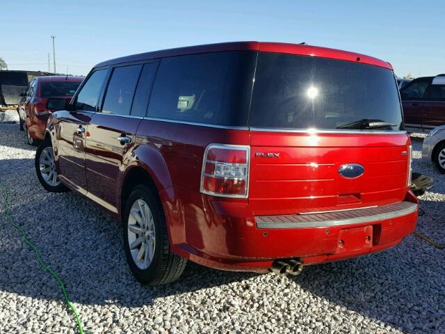 2FMGK5CC1ABA58156 - 2010 FORD FLEX SEL წითელი ფოტო 3