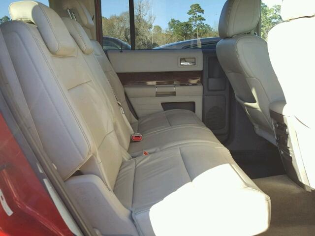 2FMGK5CC1ABA58156 - 2010 FORD FLEX SEL წითელი ფოტო 6