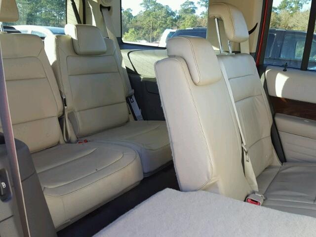2FMGK5CC1ABA58156 - 2010 FORD FLEX SEL წითელი ფოტო 9
