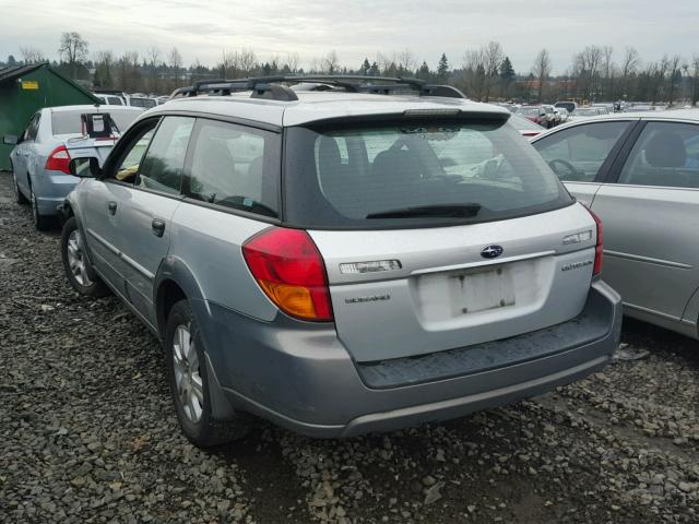 4S4BP61C957327829 - 2005 SUBARU LEGACY OUT SILVER photo 3