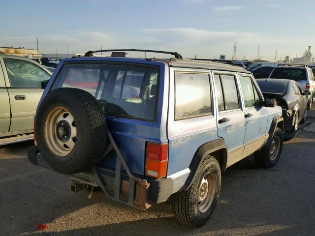 1J4FJ28S3RL239962 - 1994 JEEP CHEROKEE S BLUE photo 4