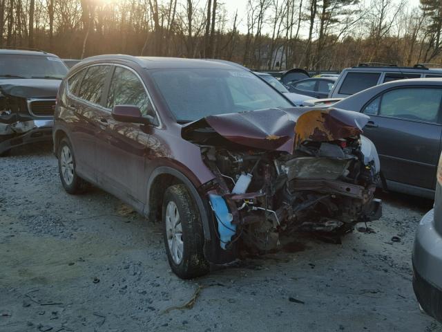 5J6RM4H70DL023653 - 2013 HONDA CR-V EXL MAROON photo 1