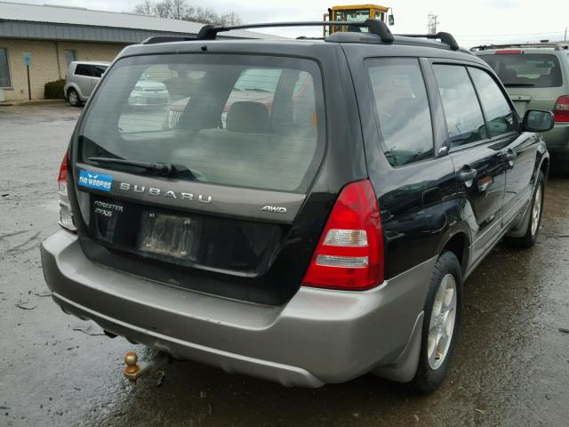 JF1SG65624H721826 - 2004 SUBARU FORESTER 2 BLACK photo 4
