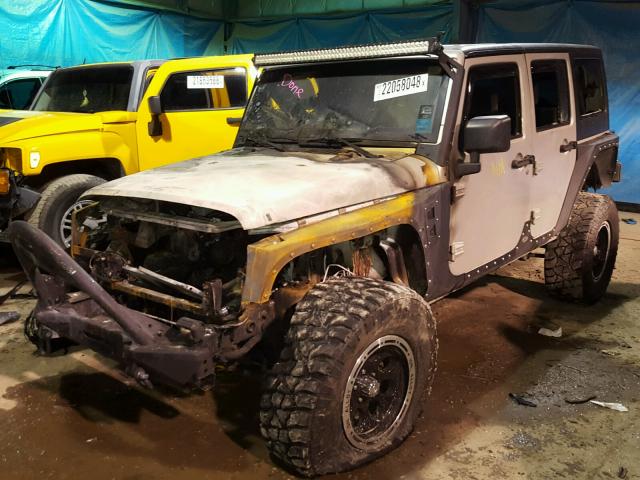 1J4GA39127L150381 - 2007 JEEP WRANGLER X SILVER photo 2