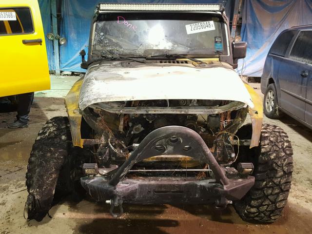 1J4GA39127L150381 - 2007 JEEP WRANGLER X SILVER photo 9