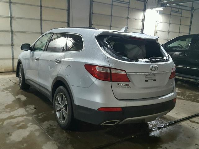 KM8SMDHF8FU101118 - 2015 HYUNDAI SANTA FE G SILVER photo 3