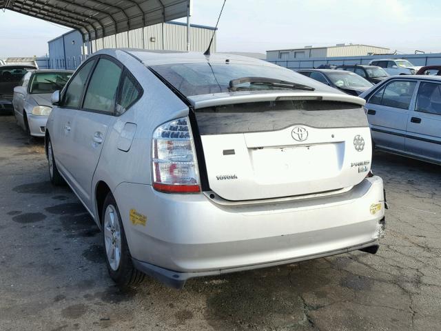 JTDKB20U967501230 - 2006 TOYOTA PRIUS SILVER photo 3