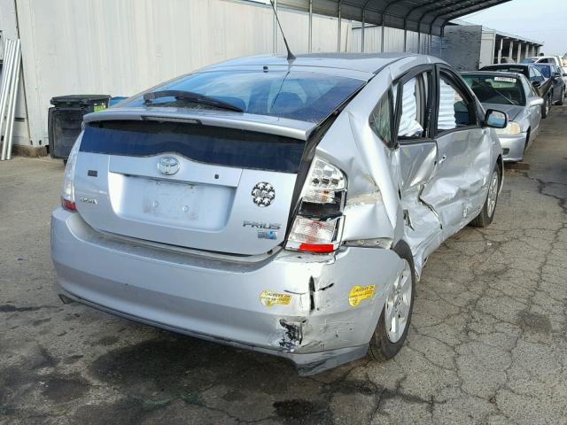 JTDKB20U967501230 - 2006 TOYOTA PRIUS SILVER photo 4