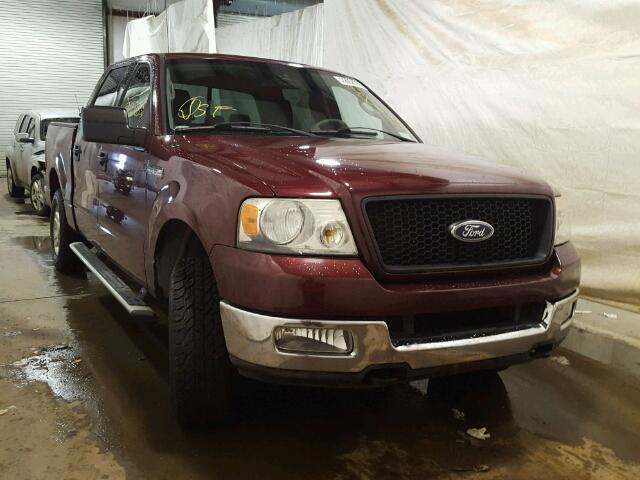 1FTPW14584KB01807 - 2004 FORD F150 SUPER BURGUNDY photo 1