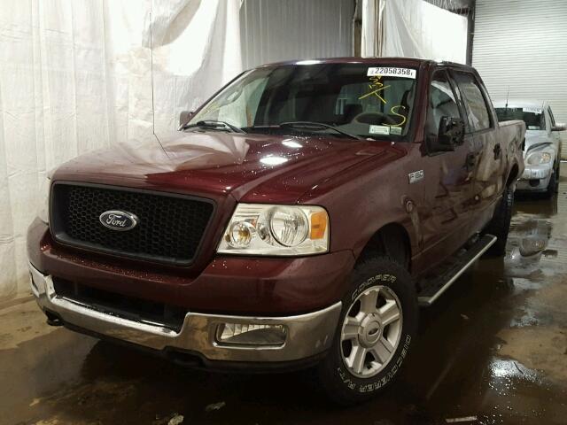 1FTPW14584KB01807 - 2004 FORD F150 SUPER BURGUNDY photo 2