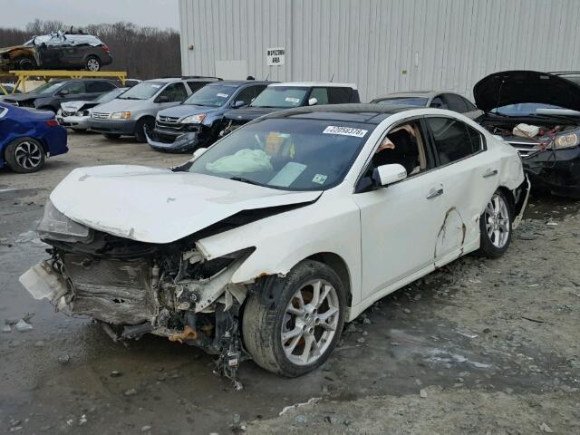 1N4AA5AP6EC448684 - 2014 NISSAN MAXIMA S WHITE photo 2