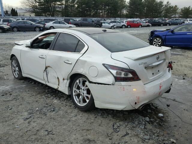 1N4AA5AP6EC448684 - 2014 NISSAN MAXIMA S WHITE photo 3