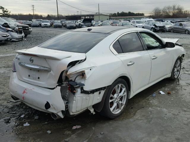 1N4AA5AP6EC448684 - 2014 NISSAN MAXIMA S WHITE photo 4