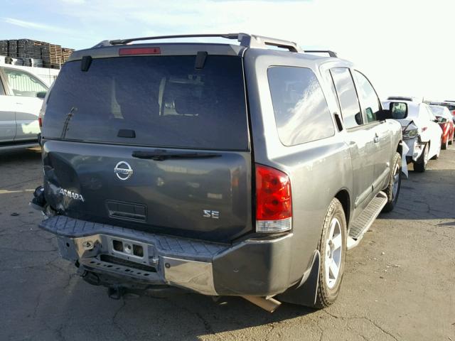 5N1AA08B45N739224 - 2005 NISSAN ARMADA SE CHARCOAL photo 4