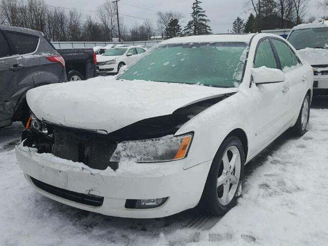 5NPEU46F46H116441 - 2006 HYUNDAI SONATA GLS WHITE photo 2