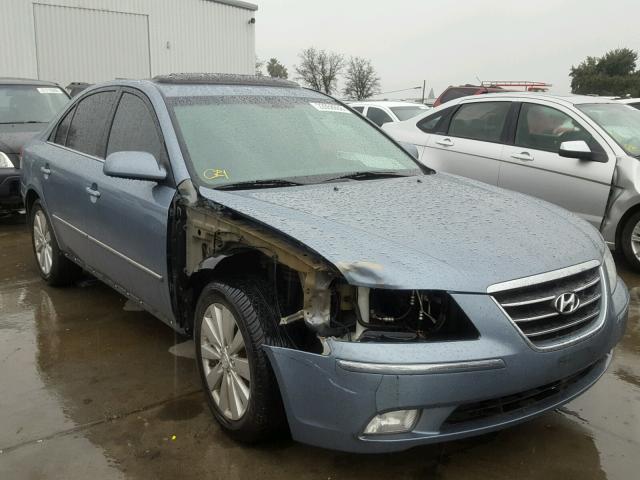 5NPEU46F19H480465 - 2009 HYUNDAI SONATA SE BLUE photo 1