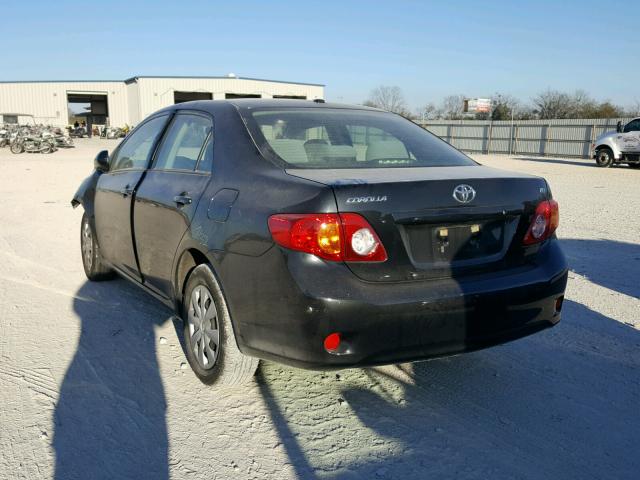 JTDBU4EE8AJ065487 - 2010 TOYOTA COROLLA BA BLACK photo 3