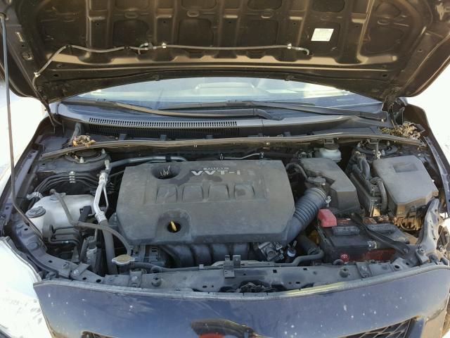 JTDBU4EE8AJ065487 - 2010 TOYOTA COROLLA BA BLACK photo 7