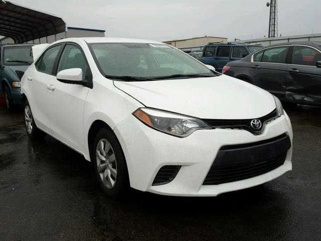 5YFBURHE5FP230472 - 2015 TOYOTA COROLLA L WHITE photo 1