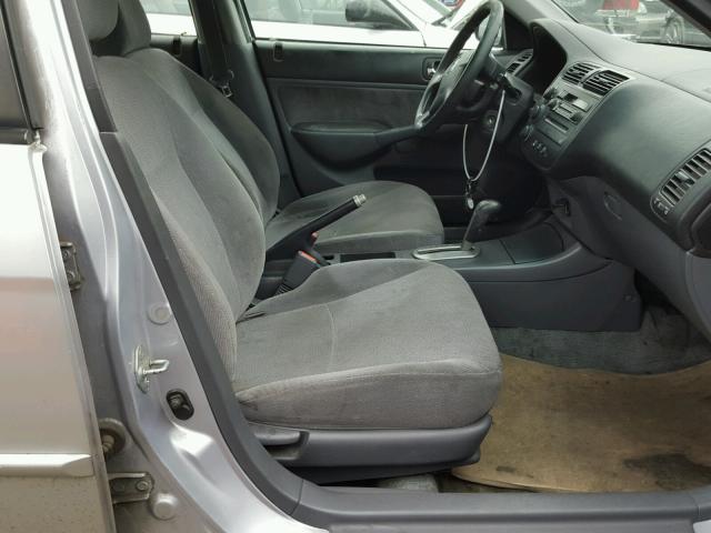 2HGES16572H594269 - 2002 HONDA CIVIC LX SILVER photo 5