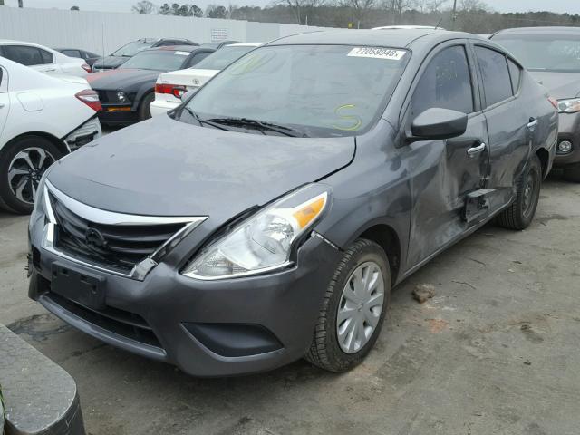 3N1CN7AP4GL808192 - 2016 NISSAN VERSA S GRAY photo 2