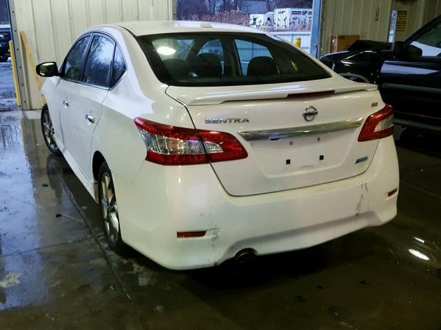 3N1AB7AP2EL641165 - 2014 NISSAN SENTRA S WHITE photo 3