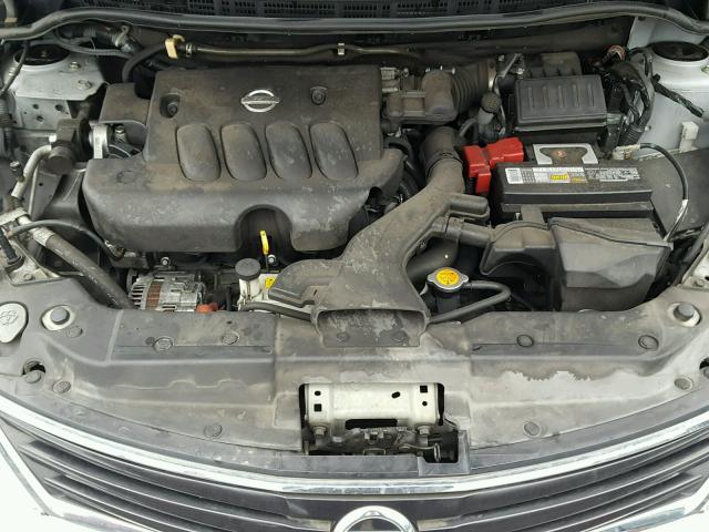 3N1BC1AP8AL404222 - 2010 NISSAN VERSA S SILVER photo 7