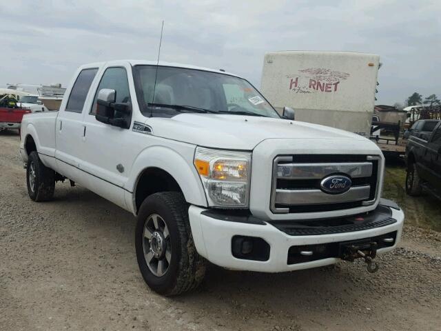 1FT8W3BT0BEC10839 - 2011 FORD F350 SUPER WHITE photo 1