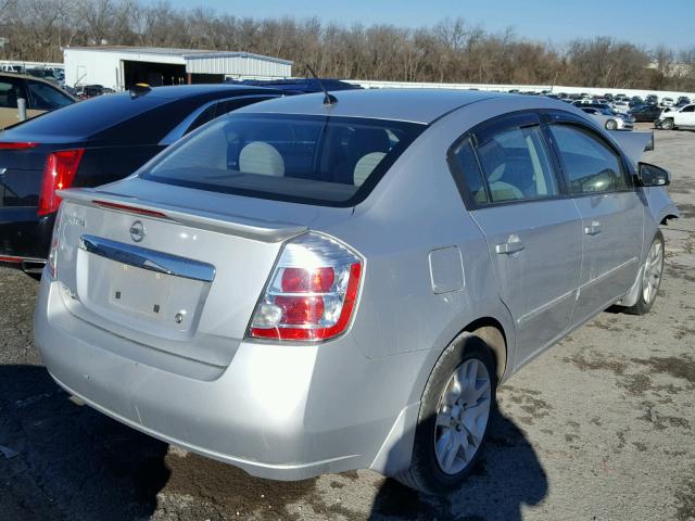 3N1AB6AP1CL702027 - 2012 NISSAN SENTRA 2.0 SILVER photo 4