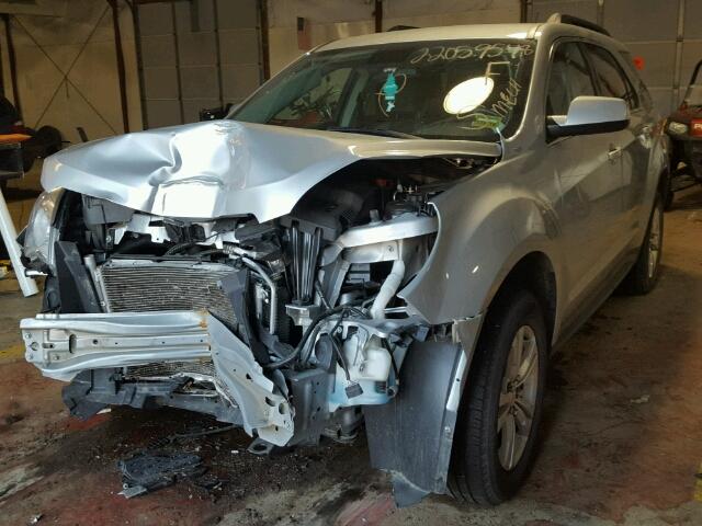 2GNALDEK6D6350654 - 2013 CHEVROLET EQUINOX LT SILVER photo 2