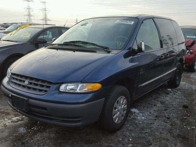 2C4GJ2530YR753524 - 2000 CHRYSLER VOYAGER BLUE photo 2