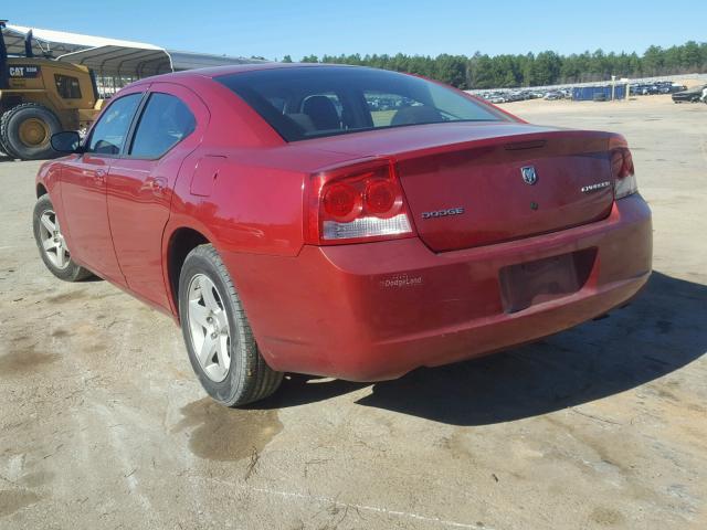 2B3KA43D79H599288 - 2009 DODGE CHARGER RED photo 3